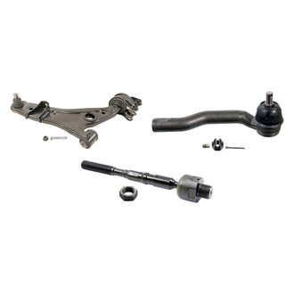 MOOG® - Front Passenger Side Lower Control Arm with Ball Joint and Tie Rod End Kit