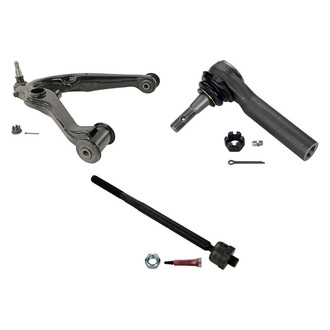 MOOG® - Front Passenger Side Lower Control Arm with Ball Joint and Tie Rod End Kit