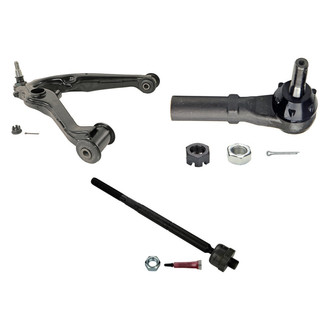 MOOG® - Front Passenger Side Lower Control Arm with Ball Joint and Tie Rod End Kit