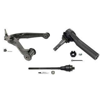 MOOG® - Front Passenger Side Lower Control Arm with Ball Joint and Tie Rod End Kit