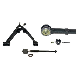 MOOG® - Front Passenger Side Lower Control Arm with Ball Joint and Tie Rod End Kit