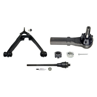 MOOG® - Front Passenger Side Lower Control Arm with Ball Joint and Tie Rod End Kit