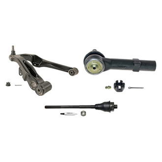 MOOG® - Front Passenger Side Lower Control Arm with Ball Joint and Tie Rod End Kit