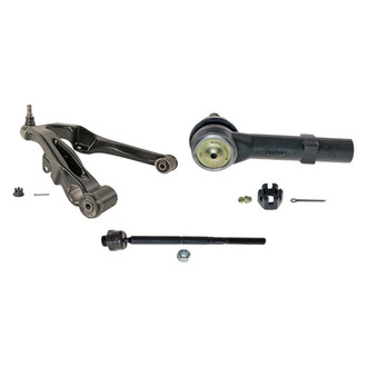 MOOG® - Front Passenger Side Lower Control Arm with Ball Joint and Tie Rod End Kit