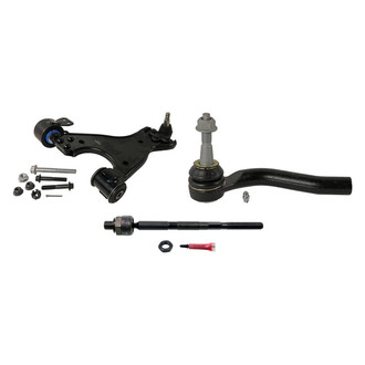 MOOG® - Front Passenger Side Lower Control Arm with Ball Joint and Tie Rod End Kit