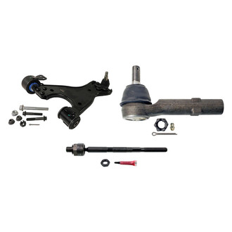 MOOG® - Front Passenger Side Lower Control Arm with Ball Joint and Tie Rod End Kit