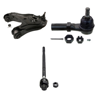 MOOG® - Front Passenger Side Lower Control Arm with Ball Joint and Tie Rod End Kit