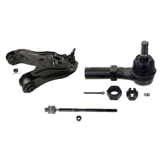 MOOG® - Front Passenger Side Lower Control Arm with Ball Joint and Tie Rod End Kit