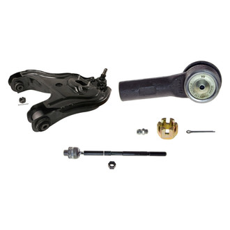 MOOG® - Front Passenger Side Lower Control Arm with Ball Joint and Tie Rod End Kit