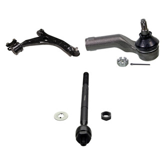 MOOG® - Front Passenger Side Lower Control Arm with Ball Joint and Tie Rod End Kit