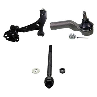 MOOG® - Front Passenger Side Lower Control Arm with Ball Joint and Tie Rod End Kit