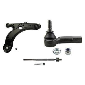 MOOG® - Front Passenger Side Lower Control Arm with Ball Joint and Tie Rod End Kit