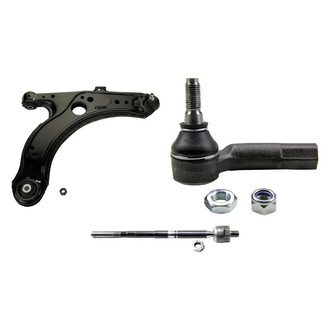 MOOG® - Front Passenger Side Lower Control Arm with Ball Joint and Tie Rod End Kit