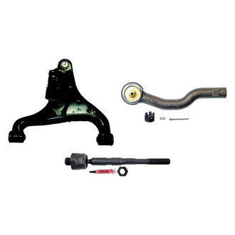 MOOG® - Front Passenger Side Lower Control Arm with Ball Joint and Tie Rod End Kit