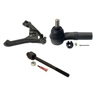 MOOG® - Front Passenger Side Lower Control Arm with Ball Joint and Tie Rod End Kit