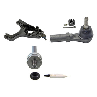 MOOG® - Front Passenger Side Lower Control Arm with Ball Joint and Tie Rod End Kit