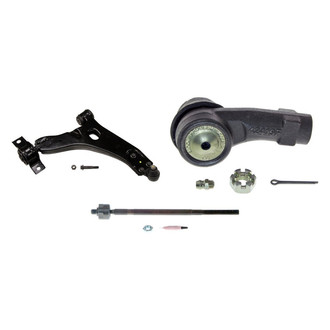 MOOG® - Front Passenger Side Lower Control Arm with Ball Joint and Tie Rod End Kit