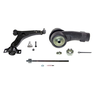 MOOG® - Front Passenger Side Lower Control Arm with Ball Joint and Tie Rod End Kit