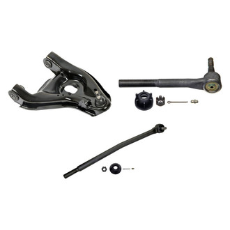 MOOG® - Front Passenger Side Lower Control Arm with Ball Joint and Tie Rod End Kit
