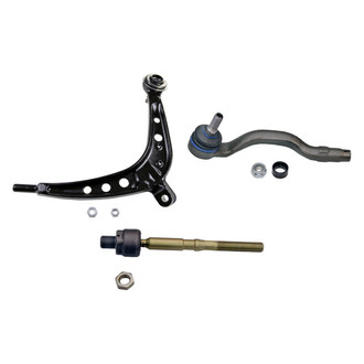 MOOG® - Front Passenger Side Lower Control Arm with Ball Joint and Tie Rod End Kit