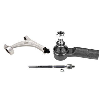 MOOG® - Front Passenger Side Lower Control Arm with Ball Joint and Tie Rod End Kit