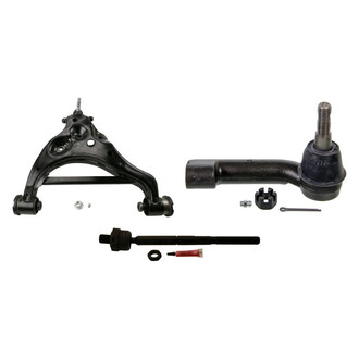 MOOG® - Front Passenger Side Lower Control Arm with Ball Joint and Tie Rod End Kit