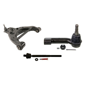 MOOG® - Front Passenger Side Lower Control Arm with Ball Joint and Tie Rod End Kit