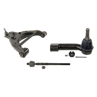 MOOG® - Front Passenger Side Lower Control Arm with Ball Joint and Tie Rod End Kit