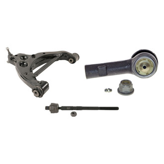 MOOG® - Front Passenger Side Lower Control Arm with Ball Joint and Tie Rod End Kit