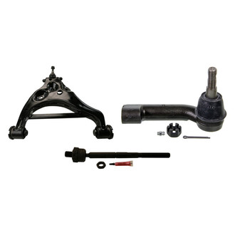 MOOG® - Front Passenger Side Lower Control Arm with Ball Joint and Tie Rod End Kit