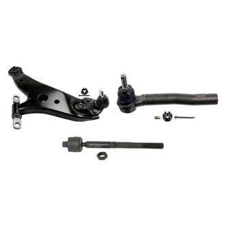 MOOG® - Front Passenger Side Lower Control Arm with Ball Joint and Tie Rod End Kit