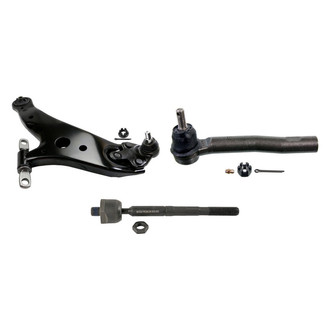 MOOG® - Front Passenger Side Lower Control Arm with Ball Joint and Tie Rod End Kit