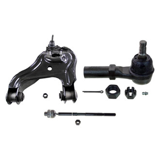 MOOG® - Front Passenger Side Lower Control Arm with Ball Joint and Tie Rod End Kit