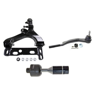 MOOG® - Front Passenger Side Lower Control Arm with Ball Joint and Tie Rod End Kit