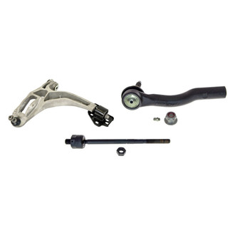 MOOG® - Front Passenger Side Lower Control Arm with Ball Joint and Tie Rod End Kit