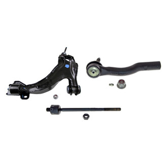 MOOG® - Front Passenger Side Lower Control Arm with Ball Joint and Tie Rod End Kit