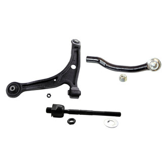 MOOG® - Front Passenger Side Lower Control Arm with Ball Joint and Tie Rod End Kit