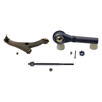 MOOG® - Front Passenger Side Lower Control Arm with Ball Joint and Tie Rod End Kit