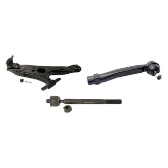MOOG® - Front Passenger Side Lower Control Arm with Ball Joint and Tie Rod End Kit