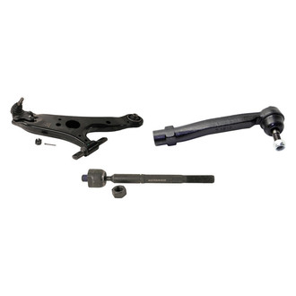 MOOG® - Front Passenger Side Lower Control Arm with Ball Joint and Tie Rod End Kit