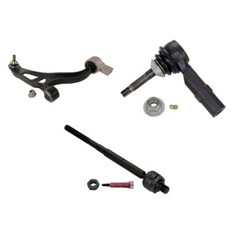 MOOG® - Front Passenger Side Lower Control Arm with Ball Joint and Tie Rod End Kit