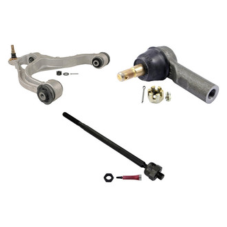 MOOG® - Front Passenger Side Lower Control Arm with Ball Joint and Tie Rod End Kit