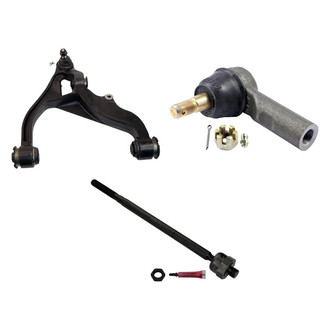 MOOG® - Front Passenger Side Lower Control Arm with Ball Joint and Tie Rod End Kit