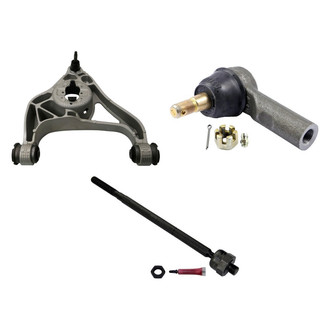MOOG® - Front Passenger Side Lower Control Arm with Ball Joint and Tie Rod End Kit