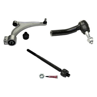 MOOG® - Front Passenger Side Lower Control Arm with Ball Joint and Tie Rod End Kit