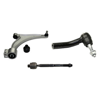 MOOG® - Front Passenger Side Lower Control Arm with Ball Joint and Tie Rod End Kit
