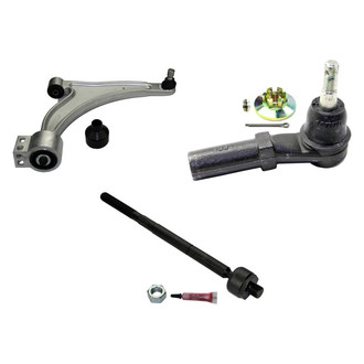 MOOG® - Front Passenger Side Lower Control Arm with Ball Joint and Tie Rod End Kit