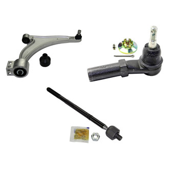MOOG® - Front Passenger Side Lower Control Arm with Ball Joint and Tie Rod End Kit