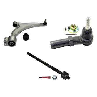 MOOG® - Front Passenger Side Lower Control Arm with Ball Joint and Tie Rod End Kit