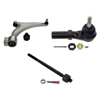 MOOG® - Front Passenger Side Lower Control Arm with Ball Joint and Tie Rod End Kit